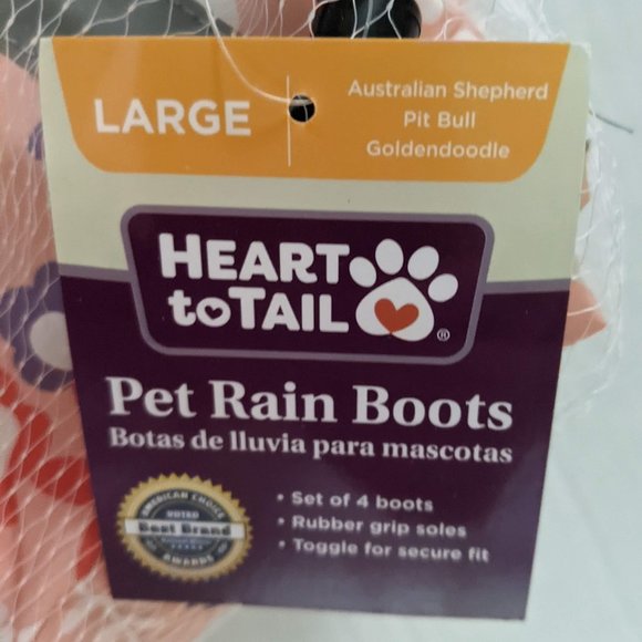 Heart to Tail Dog Rain Boots - Picture 3 of 10